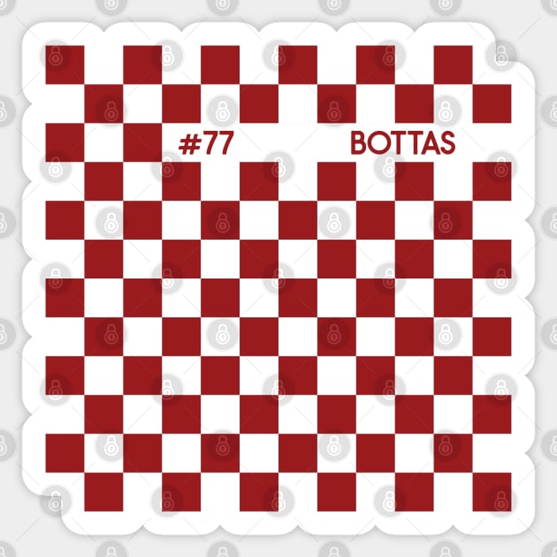 Valtteri Bottas Racing Flag - 2022 Season Sticker by GreazyL
